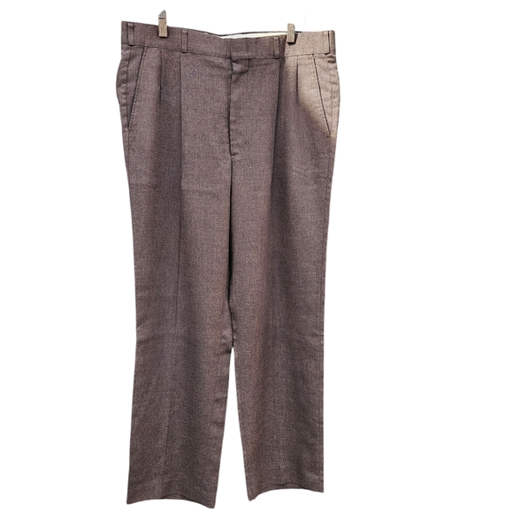 Rainy Day Wools Men's Classic Brown  Dress pants Size 36X32 - Picture 3 of 16